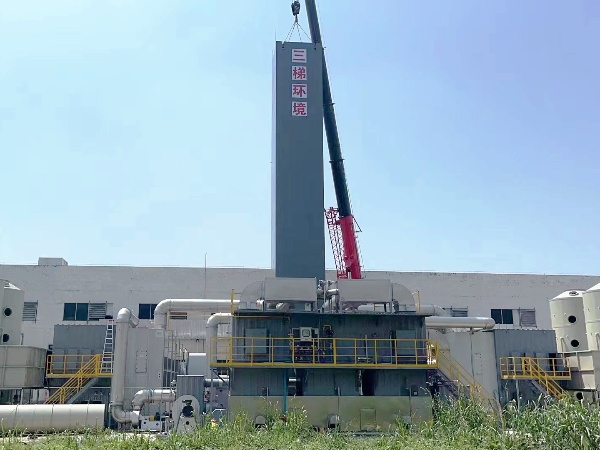 沸石濃縮轉輪裝置+(RTO)蓄熱式焚燒爐 沸石轉輪+RTO